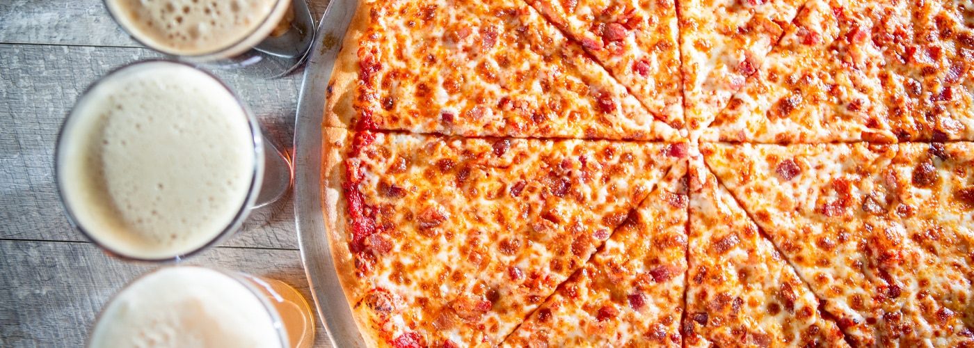 Craft beer and pizza at Parry's